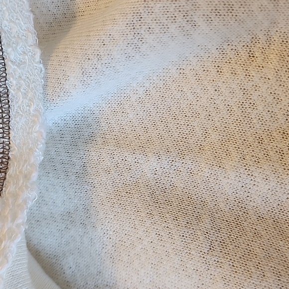 BKE Urban Outfitters Tague Lace Up Textured Cropped Knit Longsleeve Cream Shirt - Picture 13 of 13